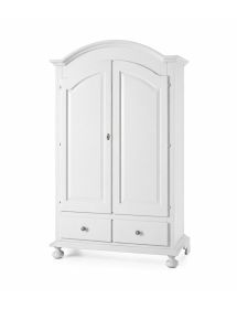 Armadio Classico 2 Ante legno bianco sporco  125x61x200