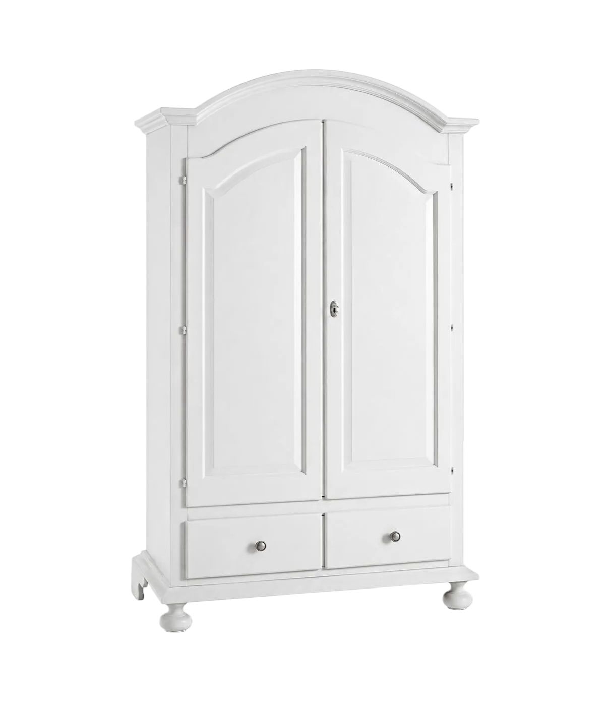 Armadio Classico 2 Ante legno bianco sporco  125x61x200