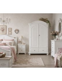 Armadio Classico 2 Ante legno bianco sporco  125x61x200