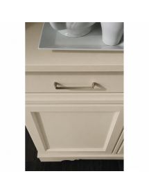 CRISTALLIERA SHABBY LEGNO MASSELLO 6 ANTE 3 CASSETTI VARI COLORI L.155 P.52 H.213