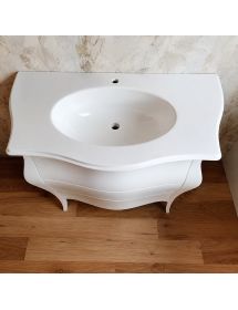 Mobile Bagno 3 Cassetti Bombato Bianco vari colori  L.118 P.55 H.82