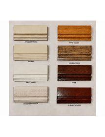 CRISTALLIERA IN LEGNO MASSELLO 6 ANTE 3 CASSETTI TINTA NOCE L.155 P...