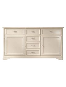 MADIA CREDENZA SHABBY LEGNO MASSELLO 2 PORTE VARI COLORI L.200 P.51 H.105