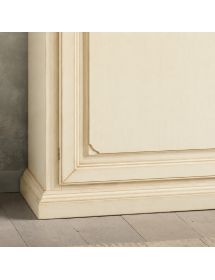 MADIA CREDENZA SHABBY IN LEGNO MASSELLO 2 PORTE VARI COLORI L.172 P.52 H.110