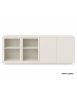 MADIA CREDENZA MODERNA IN LEGNO MASSELLO 4 ANTE VARI COLORI 240X48X88