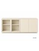 MADIA CREDENZA MODERNA IN LEGNO MASSELLO 4 ANTE VARI COLORI 240X48X88
