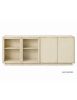 MADIA CREDENZA MODERNA IN LEGNO MASSELLO 4 ANTE VARI COLORI 240X48X88