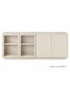 MADIA CREDENZA MODERNA IN LEGNO MASSELLO 4 ANTE VARI COLORI 240X48X88