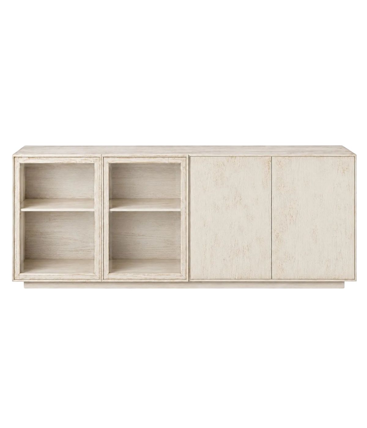 MADIA CREDENZA MODERNA IN LEGNO MASSELLO 4 ANTE VARI COLORI 240X48X88