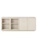 MADIA CREDENZA MODERNA IN LEGNO MASSELLO 4 ANTE VARI COLORI 240X48X88