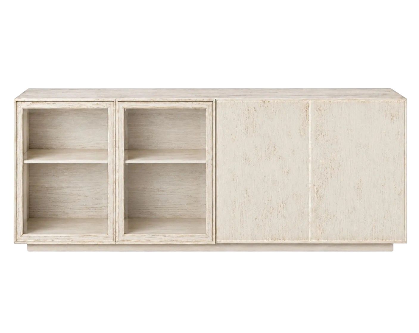 MADIA CREDENZA MODERNA IN LEGNO MASSELLO 4 ANTE VARI COLORI 240X48X88
