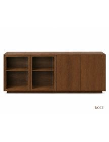 MADIA CREDENZA MODERNA IN LEGNO MASSELLO 4 ANTE VARI COLORI 240X48X88