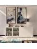 MADIA CREDENZA MODERNA IN LEGNO MASSELLO 4 ANTE VARI COLORI 240X48X88