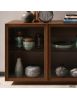 MADIA CREDENZA MODERNA IN LEGNO MASSELLO 4 ANTE VARI COLORI 240X48X88