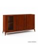MADIA CREDENZA MODERNA LEGNO MASSELLO FRASSINO 3 ANTE 185X49X99