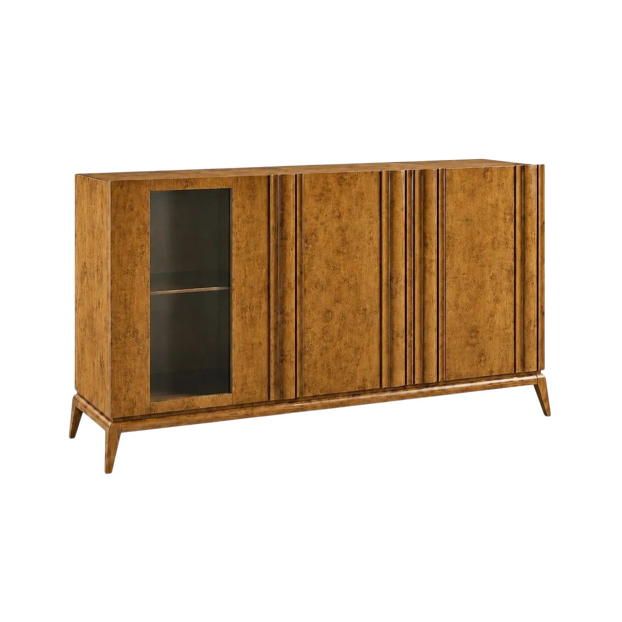 MADIA CREDENZA MODERNA LEGNO MASSELLO FRASSINO 3 ANTE 185X49X99