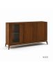 MADIA CREDENZA MODERNA LEGNO MASSELLO FRASSINO 3 ANTE 185X49X99