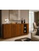 MADIA CREDENZA MODERNA LEGNO MASSELLO FRASSINO 3 ANTE 180X48X88