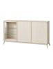 CREDENZA MODERNA IN LEGNO MASSELLO 3 ANTE VARI COLORI 185X49X99