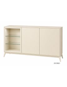 MADIA CREDENZA MODERNA IN LEGNO MASSELLO 3 ANTE VARI COLORI 185X49X99