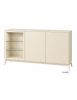 MADIA CREDENZA MODERNA IN LEGNO MASSELLO 3 ANTE VARI COLORI 185X49X99