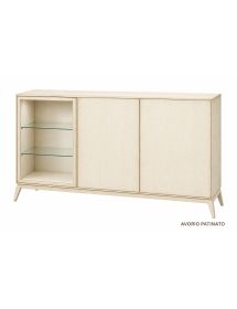 MADIA CREDENZA MODERNA IN LEGNO MASSELLO 3 ANTE VARI COLORI 185X49X99