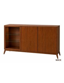 MADIA CREDENZA MODERNA IN LEGNO MASSELLO 3 ANTE VARI COLORI 185X49X99