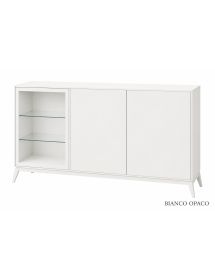 MADIA CREDENZA MODERNA IN LEGNO MASSELLO 3 ANTE VARI COLORI 185X49X99