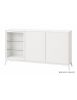 MADIA CREDENZA MODERNA IN LEGNO MASSELLO 3 ANTE VARI COLORI 185X49X99