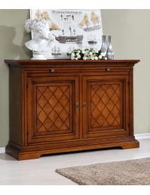 MADIA CREDENZA 2 PORTE ARTE POVERA IN LEGNO L.160 P.53 H. 115