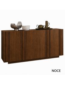 Madia Moderna 3 Ante in Legno Massello 180x48x88 cm - Credenza Soggiorno Vari Colori