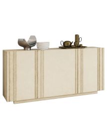 Madia Moderna 3 Ante in Legno Massello 180x48x88 cm - Credenza Soggiorno Vari Colori
