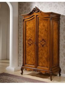 ARMADIO CLASSICO IN LEGNO DI RADICA 2 PORTE IMPERO 112X62X215