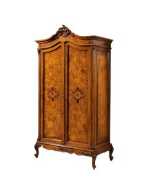 ARMADIO CLASSICO IN LEGNO DI RADICA 2 PORTE IMPERO 112X62X215