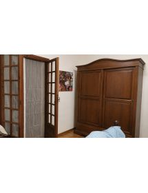 ARMADIO ARTE POVERA 2 ANTE SCORREVOLI LEGNO TINTA NOCE 180X67X225 (583)