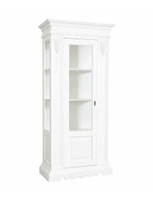 Vetrina 1 porta legno shabby vari colori 95X47X210 (1235FB)