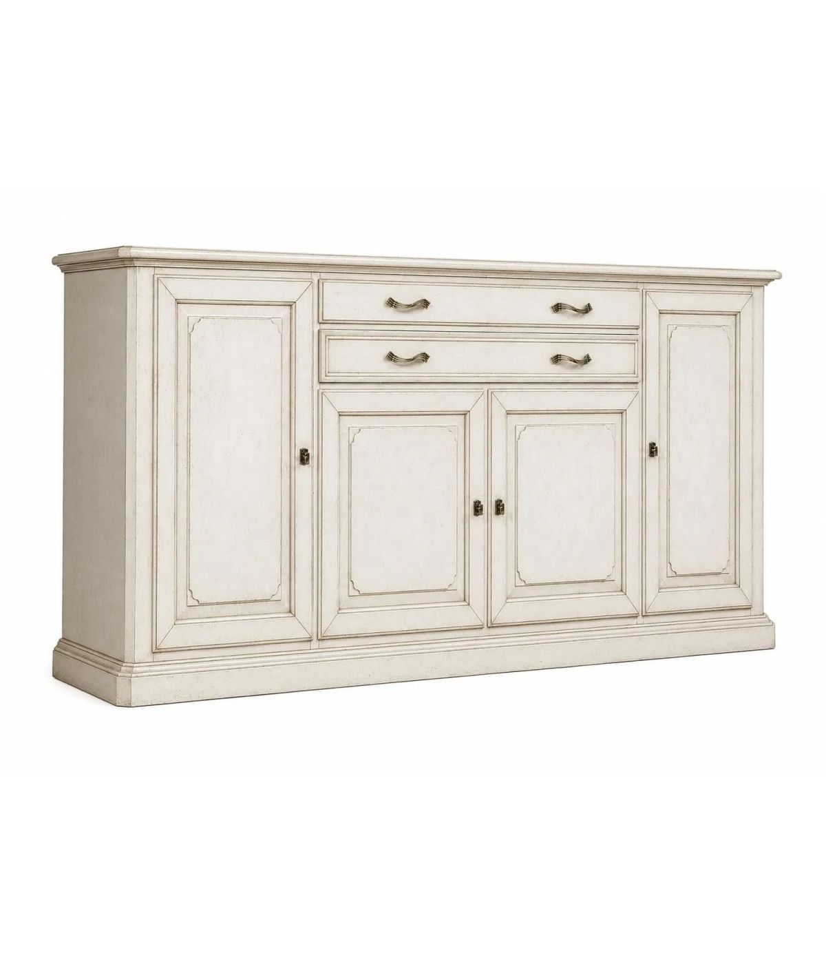 Credenza 4 Ante in Legno Massello L.245 P.52 H.110 - Vari Colori