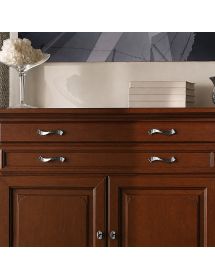 Credenza 4 Ante in Legno Massello L.245 P.52 H.110 - Vari Colori