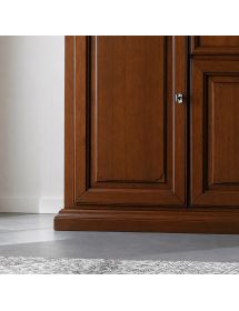 Credenza 4 Ante in Legno Massello L.245 P.52 H.110 - Vari Colori
