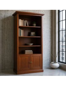 Libreria arte povera 2 Porte 3 ripiani Legno Grezzo 90X41X186