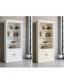Libreria arte povera 2 Porte 3 ripiani Legno Grezzo 90X41X186