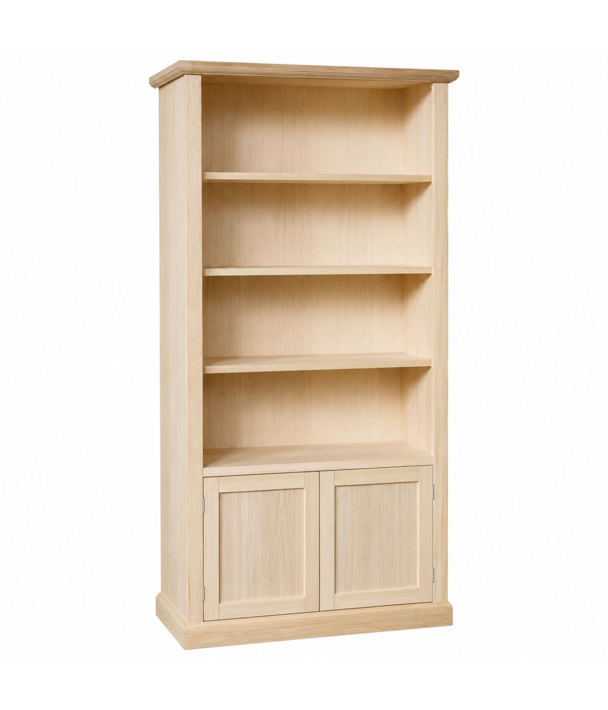 Libreria arte povera 2 Porte 3 ripiani Legno Grezzo 90X41X186
