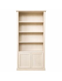 Libreria arte povera 2 Porte 3 ripiani Legno Grezzo 90X41X186
