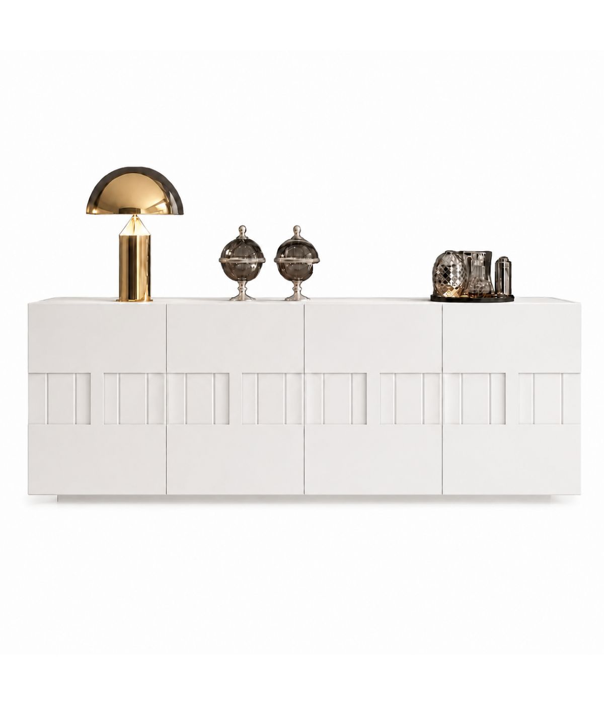 Credenza Madia 4 Ante in Legno Massello 180x48x88 - Vari Colori | Mobili Soggiorno