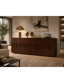 Credenza Madia 4 Ante in Legno Massello 180x48x88 - Vari Colori | Mobili Soggiorno