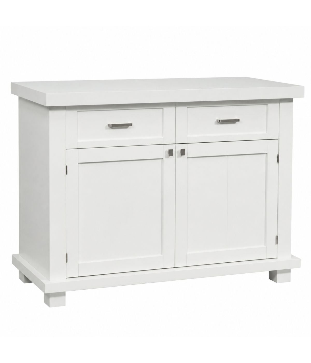 Madia Bianca in Legno Massello 2 Ante 2 Cassetti | 120x45x83 cm - Varie Finiture