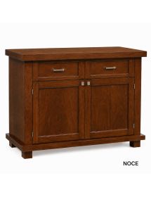 Madia Bianca in Legno Massello 2 Ante 2 Cassetti | 120x45x83 cm - Varie Finiture