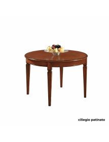 Tavolo rotondo noce massello 120-160 cm | Mobili2G