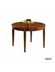 Tavolo rotondo noce massello 120-160 cm | Mobili2G