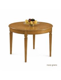 Tavolo rotondo noce massello 120-160 cm | Mobili2G